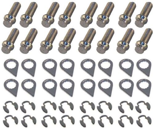 Stage 8 small block ford 1.000 in 3/8-16 in locking header bolt 16 pc p/n 8933