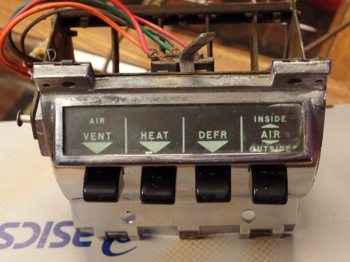 Heater controls 57 chevrolet belair