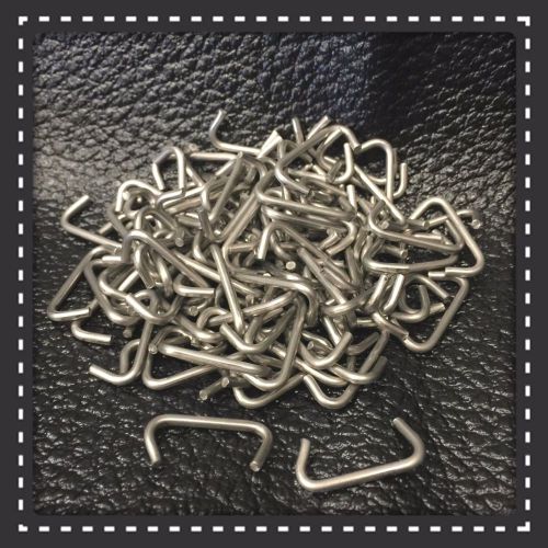 200 stainless steel hog rings 3/4&#034; 14 g seat covers upholstery fences cages usa
