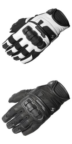 Scorpion klaw ii gloves short cuff leather motorcycle riding gloves