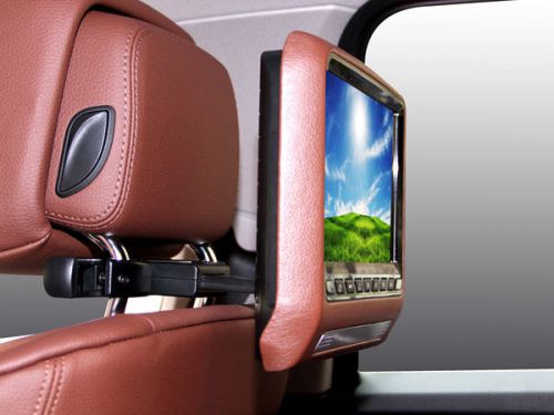 Brown pair 9 inch car headrest tablet dvd player wireless controller sd usb hdmi