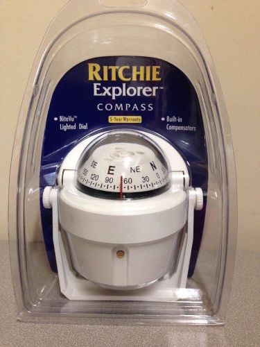 Ritchie b-51w explorer bracket mount compass ~ brand new