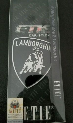 Lamborghini metal car badge  lamborghini  logo /aluminum logo sticker silver
