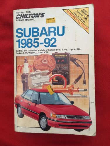 Original 1985 -92 subaru repair manual used