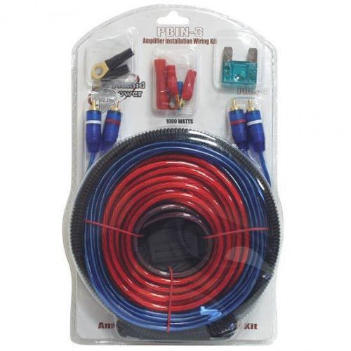 New pyramid pbin3 1000 watt 20 ft. amplifier installation wiring kit