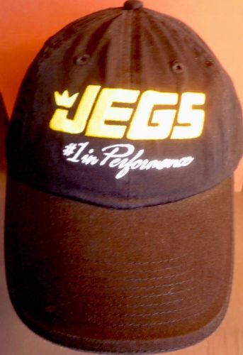 Jegs hat black #1 in performance headwear cap racing equipment gear new racing