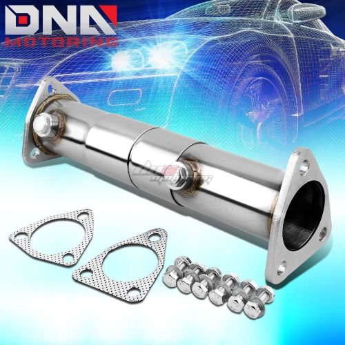 For honda bb prelude/cb accord f22/h22/h23 14-16&#034;adjustable 3pc exhaust cat pipe