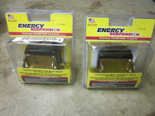Pair of new energy suspension urethane motor mounts early gm pn 3.1114g