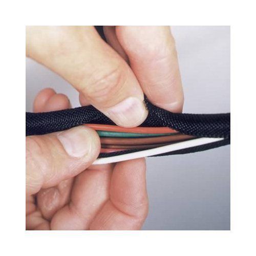 Russell heat protection wrap-it wires/hoses black slide-over 1/2&#034; i.d. x 120&#034; ea