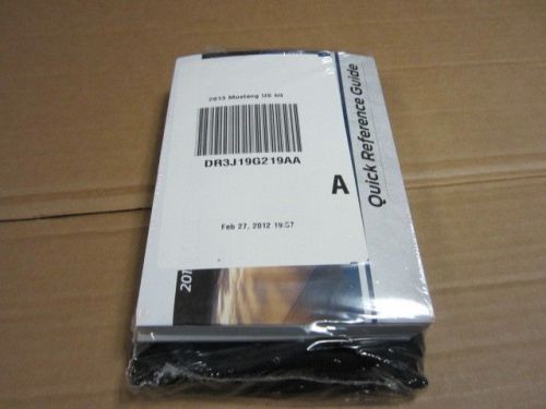 2013 ford mustang owners manual  sealed   (oem)      - j2883