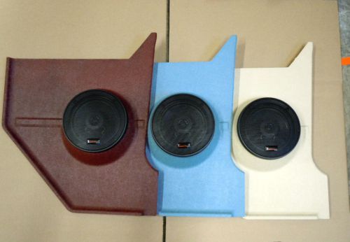 1967 1968 mustang colored speaker kick panels with speakers pair