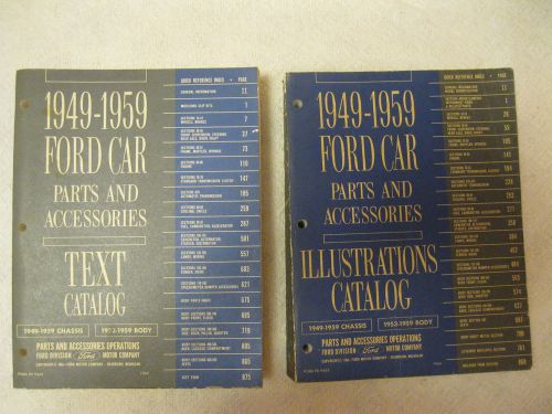 1949-1959 ford text and illustrated parts manuals