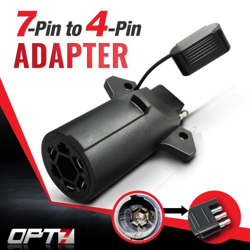 Opt7 7-pin to 4 way adapter tow flat blade trailer plug connector f150 raptor