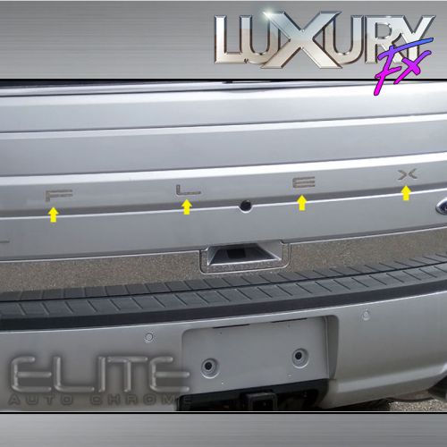 Stainless steel flex rear letter insert kit fit for 14-16 ford flex - luxfx2703