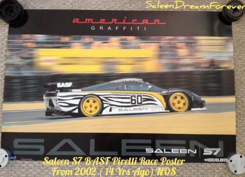 American graffiti saleen basf pirelli s7r race poster nos ford mustang gt shelby