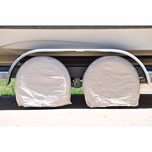 Rv wheel covers set of 4 - 28 inch tire wide durable canvas camper trailer new