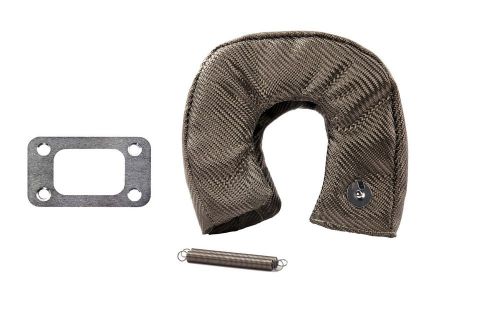 Titanium turbo blanket heat shield cover and iron turbo inlet flange for t3