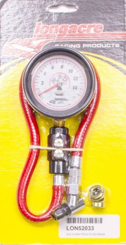 Longacre 52033 deluxe 2 ½” gid tire gauge 0-15 by ¼ lb imca circle track drag