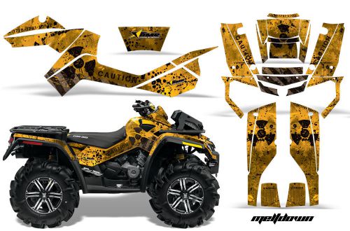 Can-am outlander max atv graphic kit 500/800 amr decal sticker part meltdown