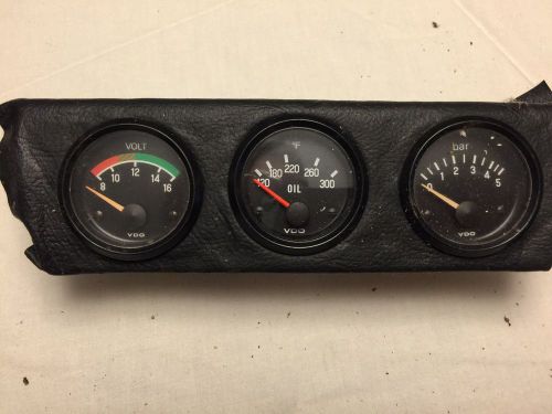 3 vdo automotive gauges - dc volts - oil temp - oil pressure