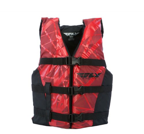 Fly racing youth vest life vest red/black os
