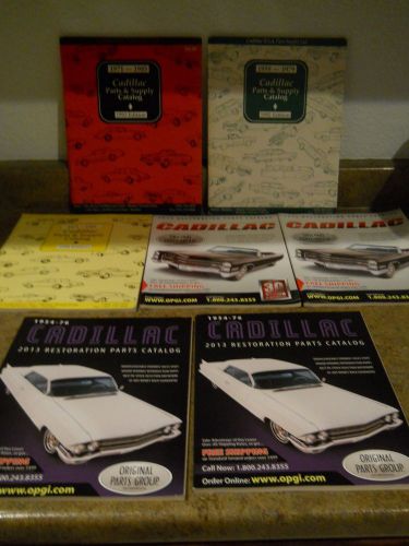 Cadillac assortment of parts catalogs - total of 7