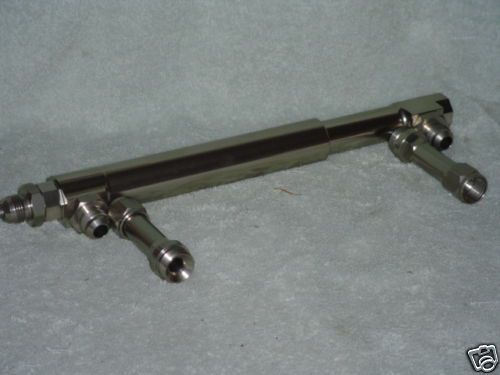 New nickel plated adjustable fuel log imca holley barry ratrod race modified gm