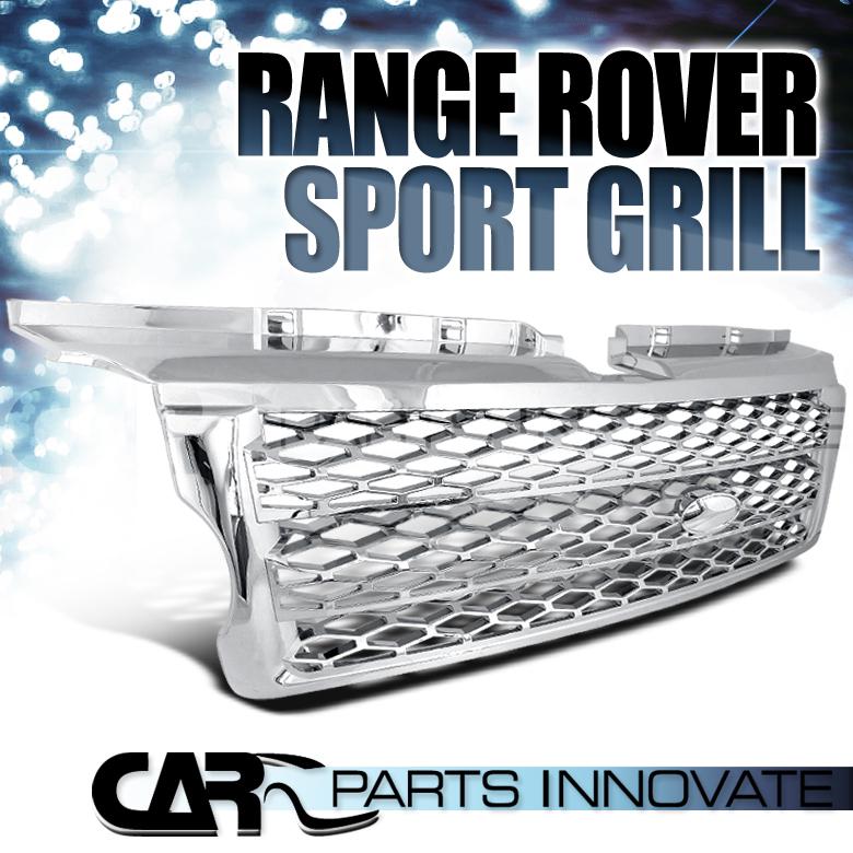 06-09 range rover sport abs mesh chrome front hood bumper grill grille