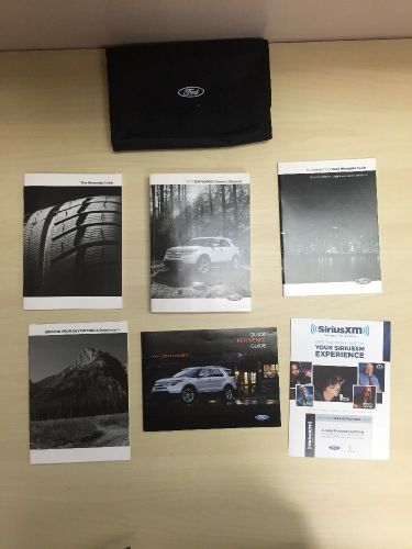 2013 ford explorer owners manual set w/ford case