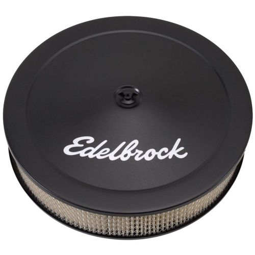 Edelbrock pro-flo series air cleaner 14&#034; dia round white paper element 1223