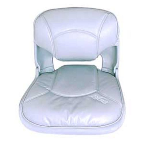 Boat marine seat cushioned white disconnect feature fisherman seat low profile