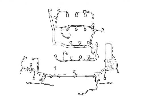 Ford oem engine wiring harness ae9z12a581fa image 2