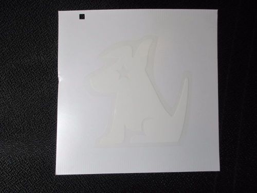 Sirius radio original dog car window decal sticker white new 3-1/4 x 3-1/8&#034;