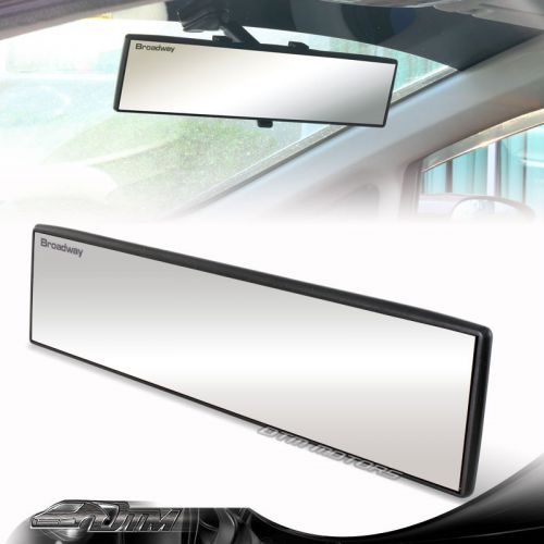Universal broadway 300mm wide flat car truck van clip on rear view mirror