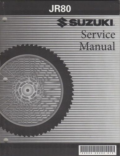 2001-2005 suzuki motorcycle jr80 p/n 99500-20202-01e service manual (098)