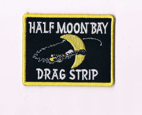 Half moon bay drag strip embroidered patch applique racing california