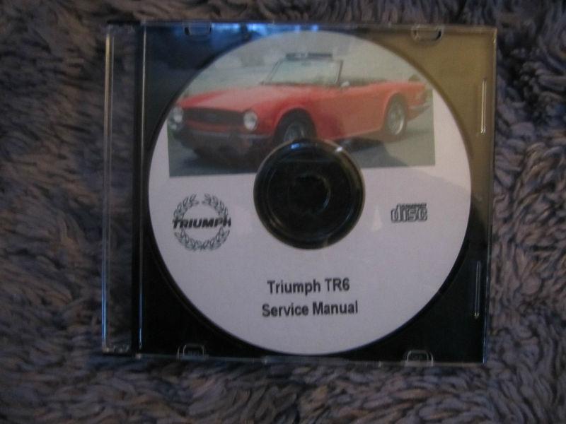 Triumph tr6 tr-6 service engine mechanic repair manual cd plus bonus!