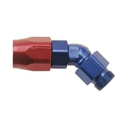 Fragola 184510 hose end reusable 45 deg -10 an hose to male -10 an red/blue ea