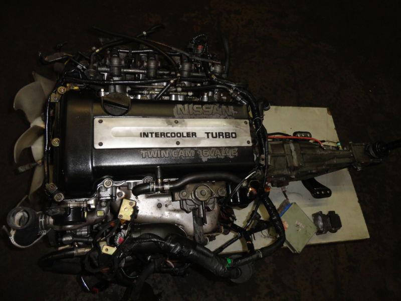 Jdm nissan sr20det s13 black top engine, 5speed tranny, ecu, wiring, igniter,maf
