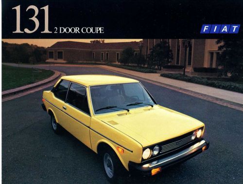 Fiat 131 2 door coupe 1977 dealer brochure
