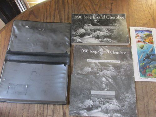 96 1996 jeep grand cherokee owners manual set in case