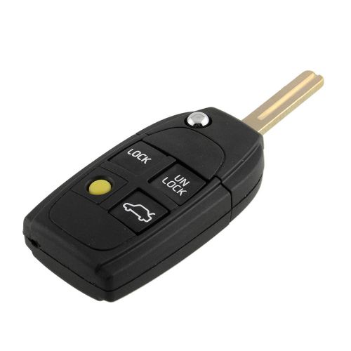 4 button fip remote key keyless fob shell for volvo s40 c70 v70 s80 v90