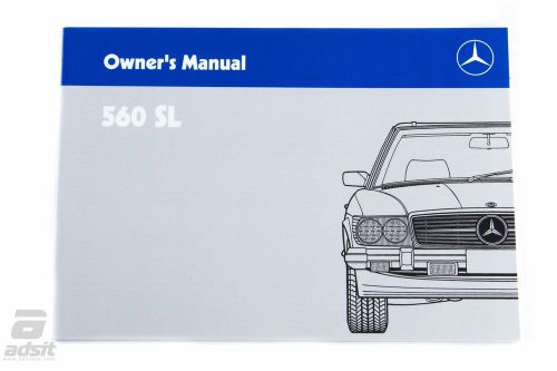 New mercedes-benz owner&#039;s manual 560sl 1987 (6550568013) 1075842297
