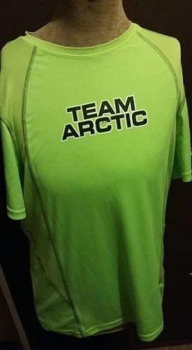Women&#039;s arctic cat lime green team arctic breathable t shirt size large