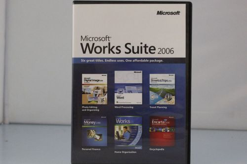 Microsoft works suit3 2006 5pc dvd windows