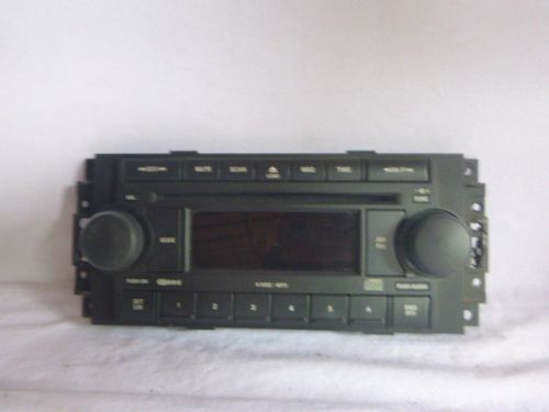 04-10 chrysler dodge radio 6 disc faceplate p05091720ae f4118