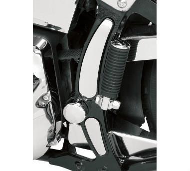 Drag specialties chrome frame inserts for 1984-2007 harley softail models