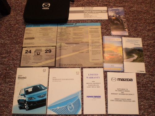 2004 mazda 3 i s complete car owners manual books guide window label case all