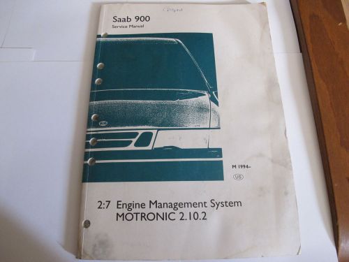 1994 saab 9000 engine management system motronic 2.10.2 service manual