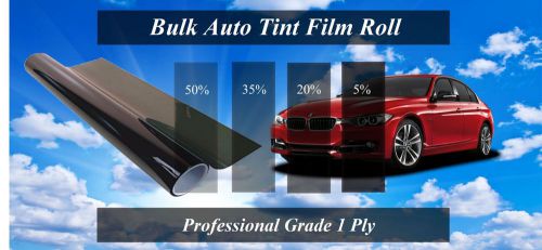 Tint film roll charcoal 1 ply professional grade 5% (limo) 36&#034; x 20ft